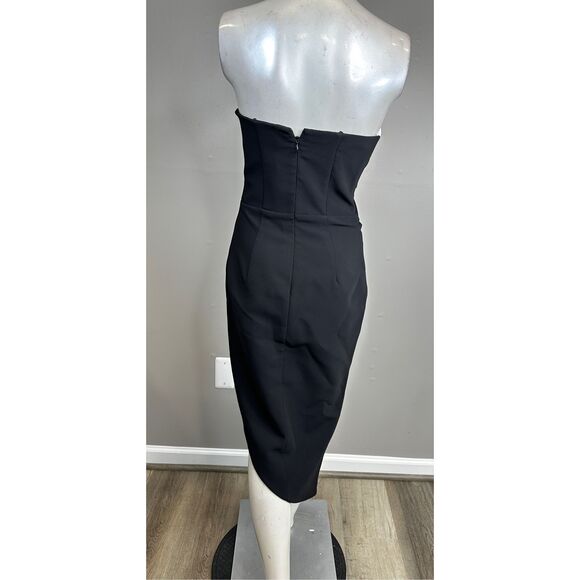 NWT AMANDA UPRICHARD Soiree Dress in Black & Ivory Size XS $260 - Picture 5 of 9